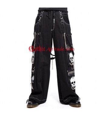 Super Skull Gothic Trousers | Men Cyber Chain Punk Rock Bondage Pants